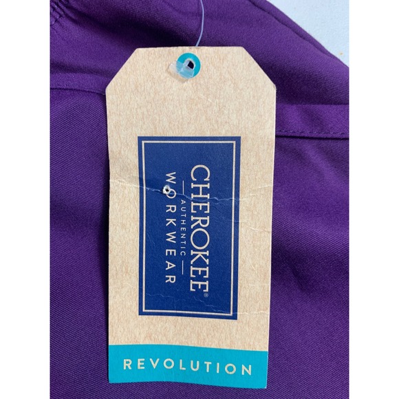 Cherokee Workwear Revolution Women's Knit Waist Cargo Scrub Pants WW110T Sz ST - Picture 8 of 9